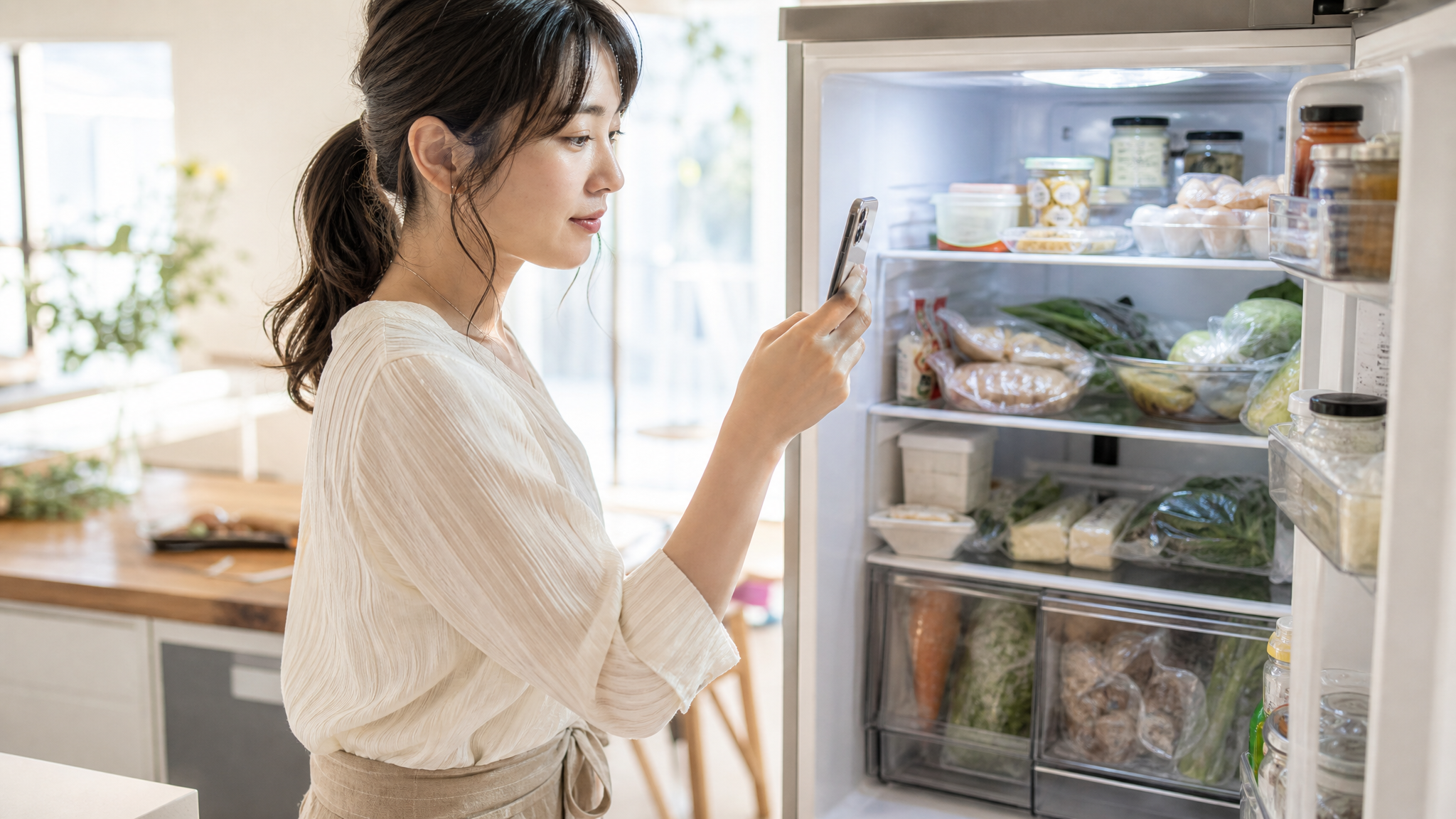 冷蔵庫の余りもの、捨てる前に撮るだけ。梅雨前の食材ロスを減らすAIレシピ術